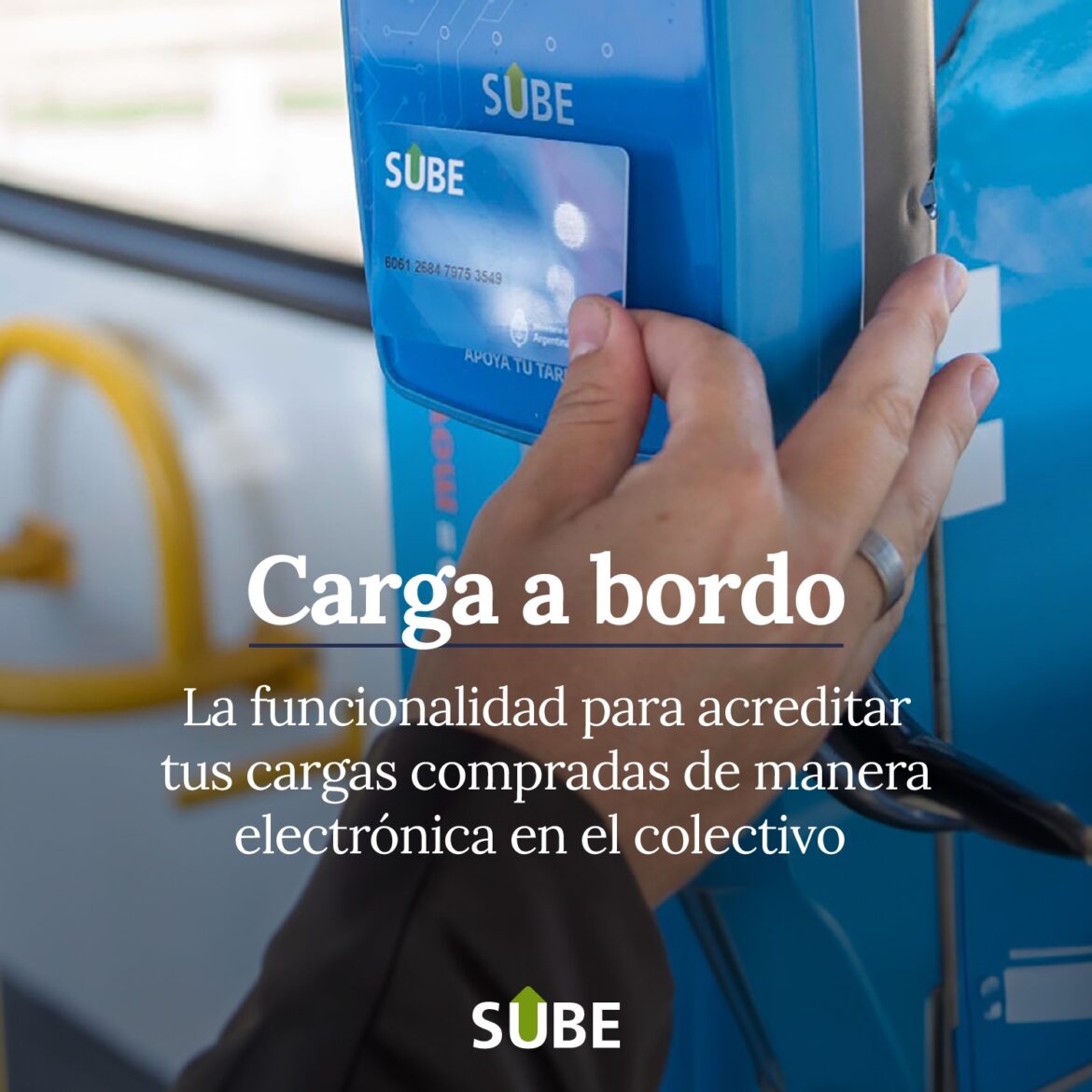 Incorporación del Sistema SUBE con Carga a Bordo en Viedma