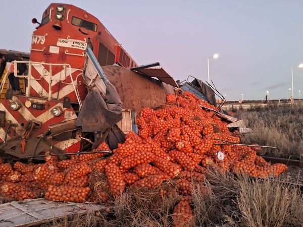 Tren embistió a camión en rotonda cerca de Bahía Blanca