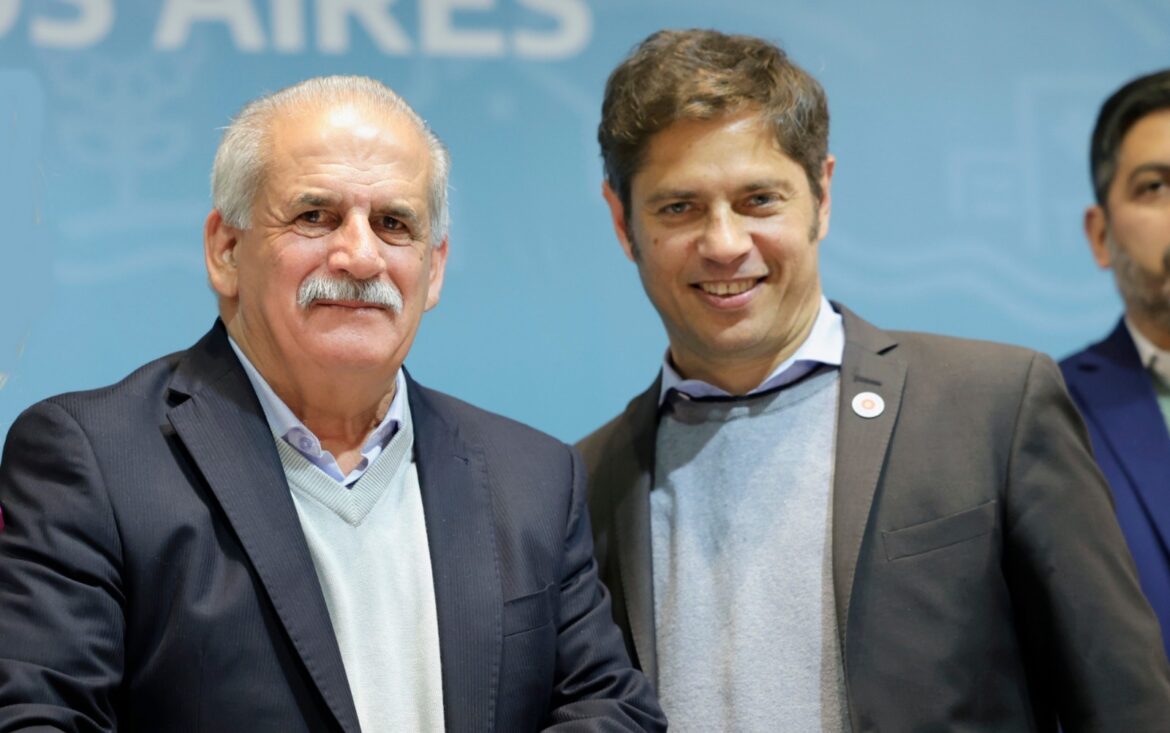 Kicillof recibe a Marino por la cuota del fortalecimiento municipal