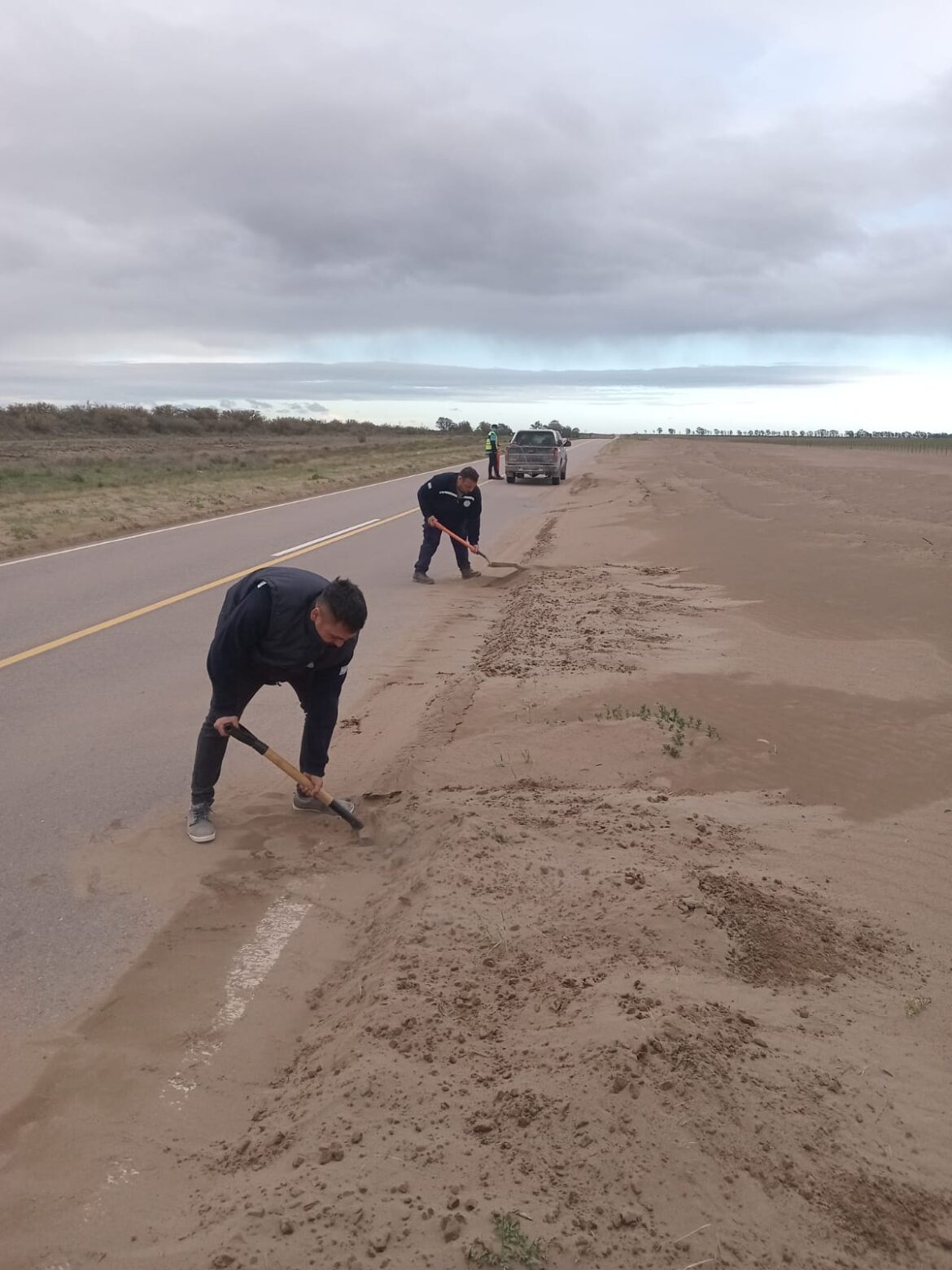 Precaución en el kilómetro 930 de la ruta 3