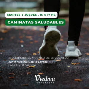 Caminatas Saludables en el barrio Lavalle