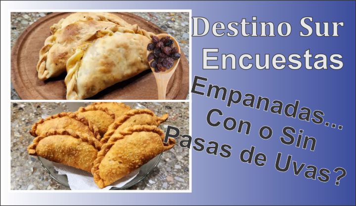 Encuesta: Empanadas CON o SIN pasas de uva?