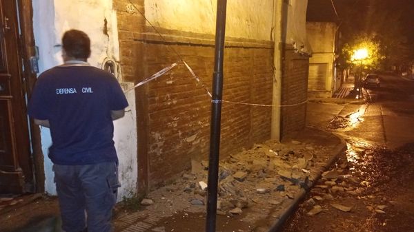 Derrumbe parcial de una pared en Patagones