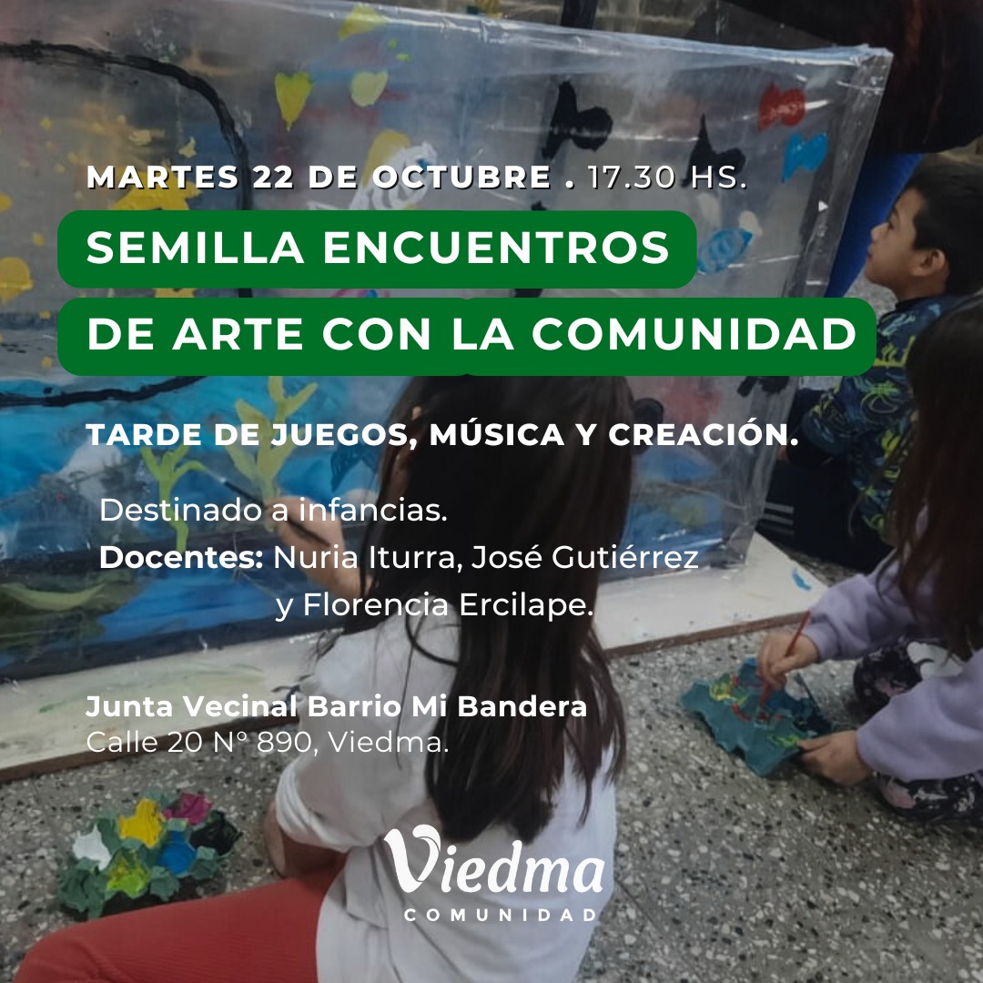 Encuentro de arte y recreación para niños y niñas en el barrio Mi Bandera