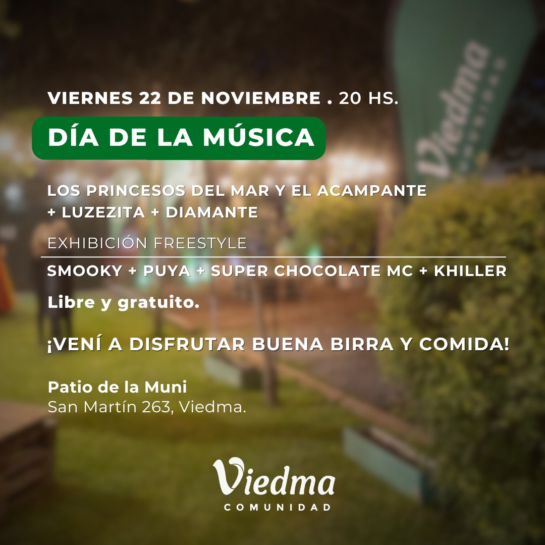 Viedma celebra el Día de la música